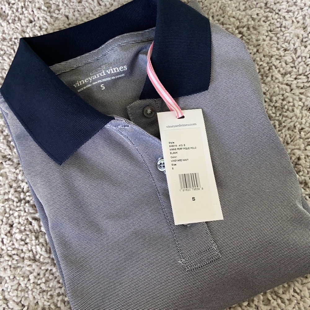 NWT Vineyard Vines Pique Polo T-Shirt - Picture 4 of 5